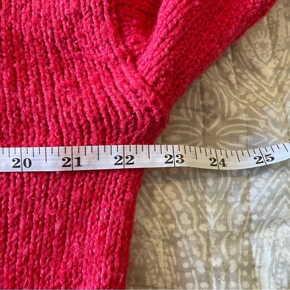 BP Pink Knit Mock Neck Long Balloon Sleeve Sweater Extra Small - Picture 9 of 10